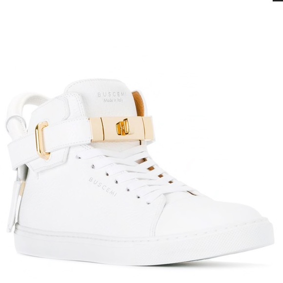 Buscemi white high tops! Great condition. - Picture 1 of 10